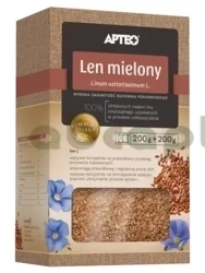 Len mielony APTEO, 200 g+ 200 g