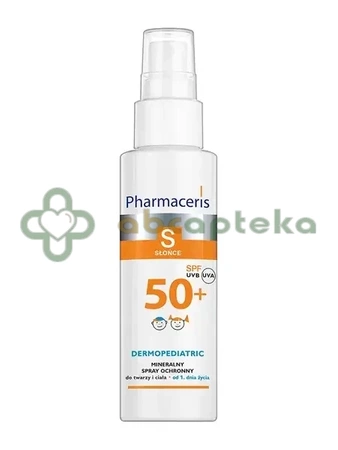  Pharmaceris S, mineralny spray ochronny SPF 50+ do twarzy i ciała, 100 ml