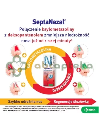 Septanazal dla dorosłych, aerozol do nosa, 10 ml