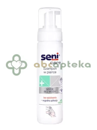 Seni Care, szampon w piance do mycia włosów, bez użycia wody, 200 ml