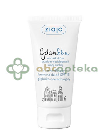 Ziaja GdanSkin, rozświetlający krem na dzień SPF 15, 50 ml