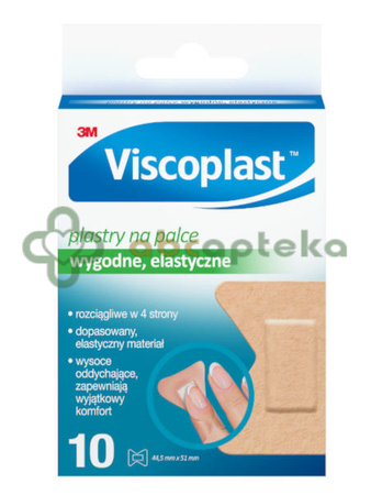 Viscoplast plastry na palce 44,5 mm x 51 mm, 10 sztuk