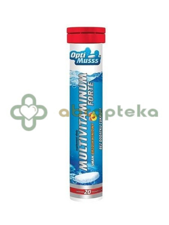 Multivitaminum Forte OptiMusss, 20 tabletek musujących | DATA WAŻNOŚCI 13.01.2026  