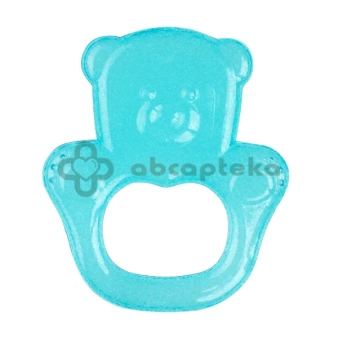 Babyono żelowy gryzak dla niemowląt, miś, 1 sztuka