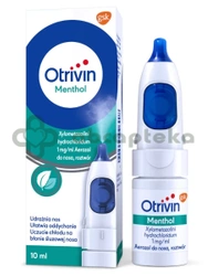 Otrivin Menthol, 1 mg/ml, aerozol do nosa, 10 ml