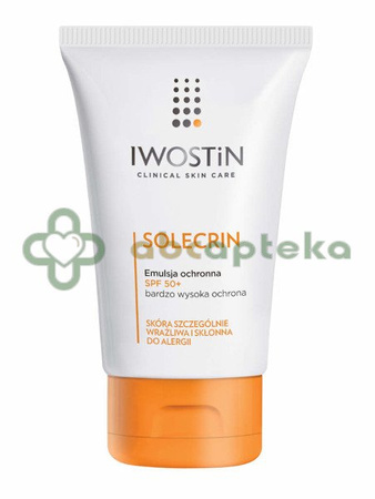 Iwostin Solecrin Emulsja ochronna SPF50+, 100 ml | DATA WAŻNOŚCI  31.03.2026