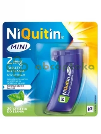NiQuitin Mini 2 mg,           20 tabletek do ssania  | DATA WAŻNOŚCI 31.10.2025@150660
