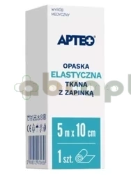 Opaska elastyczna tkana z zapinką 5 m x 10 cm APTEO,   1 szt