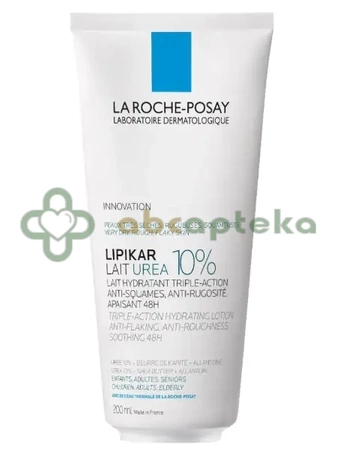 La Roche, Lipikar, Mleczko Urea 10%, 200 ml | DATA WAŻNOŚCI 31.05.2026