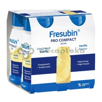  Fresubin Pro Compact Drink, smak waniliowy, 4 x 125 ml | DATA WAŻNOŚCI 31.05.2026