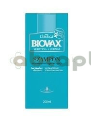 Biovax Keratyna + Jedwab, intensywnie regenerujący szampon, 200 ml