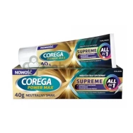 Corega Power Max Supreme All In 1, krem mocujący do protez, 40 g