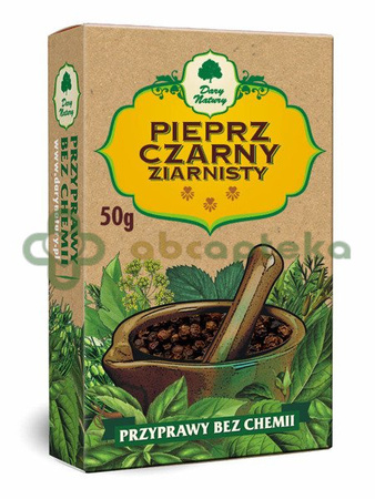 Dary Natury, pieprz czarny ziarnisty, 50 g