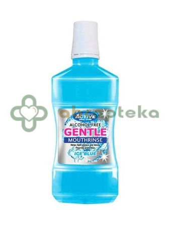 Beauty Formulas, Active Oral Care, płyn do płukania jamy ustnej, bezalkoholowy z fluorem, Ice Blue, 500 ml