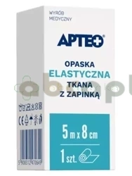 Opaska elastyczna tkana z zapinką 5 m x 8 cm APTEO,  1 sztuka