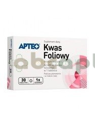 Kwas foliowy APTEO, 30 tabletek