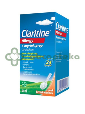 Claritine Allergy 1mg/ml syrop o smaku brzoskwiniowym 60 ml