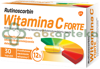 Rutinoscorbin Witamina C Forte, 30 kapsułek