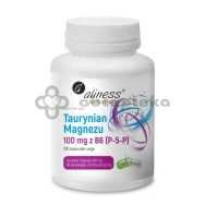Aliness Taurynian Magnezu 100mg + B6, 100 kapsułek