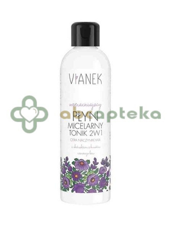 Vianek, wzmacniający płyn micelarny i tonik, 2w1, 200 ml