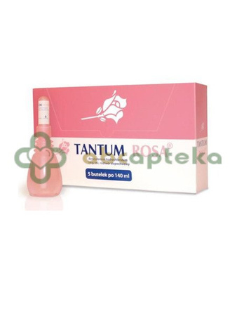 Tantum Rosa, 1mg/ml, roztwór dopochwowy, 5 x 140 ml