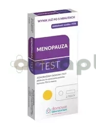 Menopauza, test płytkowy do oceny poziom hormonu FSH, 2 sztuki
