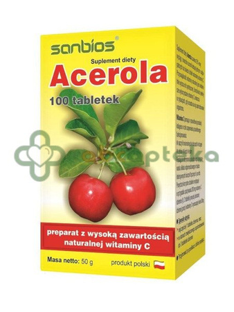 Acerola 100 tabletek