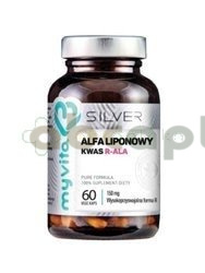 MyVita Silver, Alfa liponowy kwas R-ALA, 150 mg, 60 kapsułek