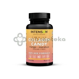 Intenson Collagen Candy mango i marakuja, 60 tabletek do ssania