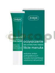 Ziaja Oczyszczanie, Liście Manuka, reduktor zmian potrądzikowych, 15 ml