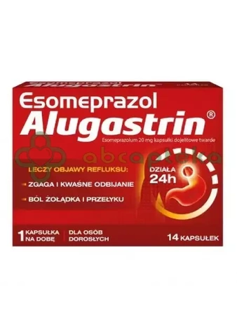 Esomeprazol Alugastrin 20 mg, 14 kapsułek