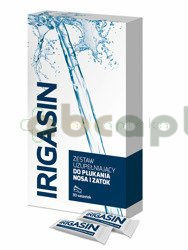 Irigasin zestaw uzupełniający do płukania nosa i zatok, 30 saszetek