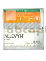Allevyn AG Non Adhesive, opatrunek piankowy ze srebrem bez przylepca, 20 x 20 cm, 1 sztuka