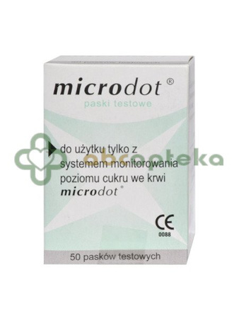 Microdot paski testowe do glukometru, 50 sztuk