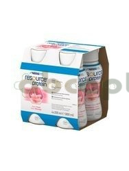Resource Protein, smak Truskawkowy, 4 x 200 ml