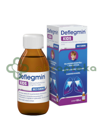 Deflegmin KIDS, 15 mg/5ml, syrop, 120 ml