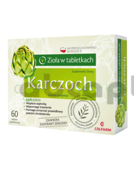 Karczoch, 60 tabletek powlekancyh