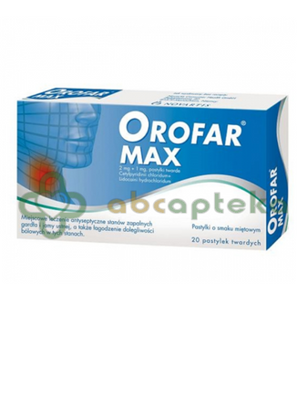 Orofar Max, 20 pastylek 