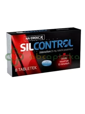 Silcontrol 25 mg, 8 tabletek