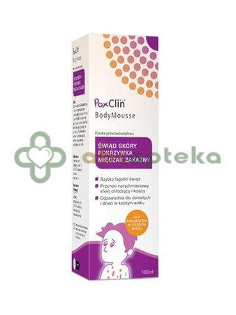 PoxClin BodyMousse pianka przeciwświądowa 100 ml