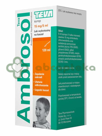 Ambrosol Teva syrop 15 mg/5 ml 120 ml 