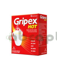 Gripex Hot, 8 saszetek | DATA WAŻNOŚCI 30.04.2027