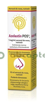 Azelastin POS, 1 mg/ml, aerozol do nosa, 10 ml