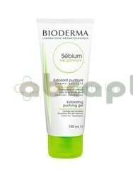 Bioderma Sebium Gel Gommant, myjący żel złuszczający - peeling, 100 ml