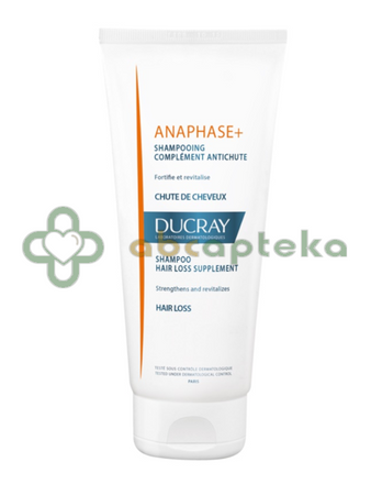 Ducray Anaphase+, szampon, uzupełnienie pielęgnacji przeciw wypadaniu włosów, 200 ml