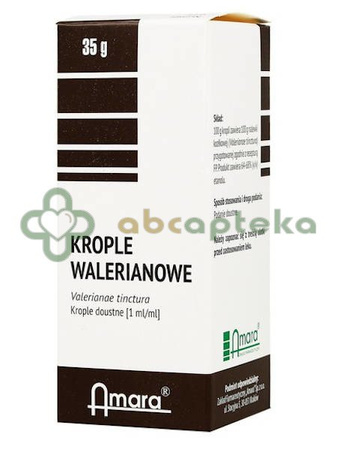 Krople walerianowe Amara, 35 g