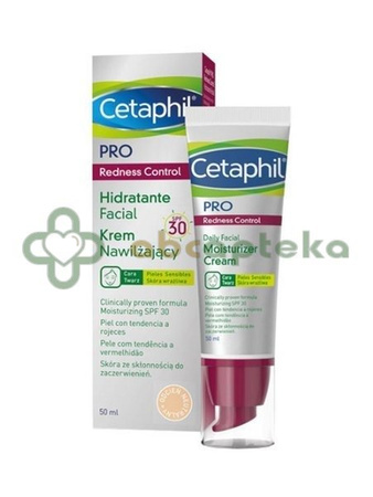 Cetaphil Pro Redness Control, krem nawilżający, skóra wrażliwa, SPF30, 50 ml