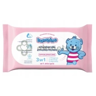 Bambino, Chusteczki emolientowe 3 w 1, hipoalergiczne, 57 sztuk