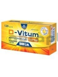 D-Vitum Forte 1000 j.m., 120 kapsułek