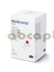 Medicomp Extra, kompresy niejałowe z włókniny 6-warstwowej, 10 cm x 10 cm, 100 sztuk